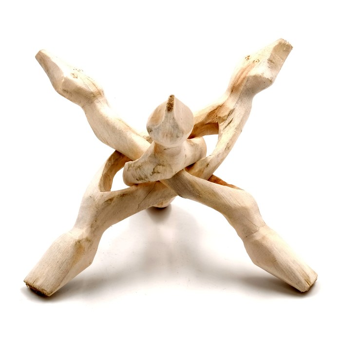 Supporto a treppiede in legno